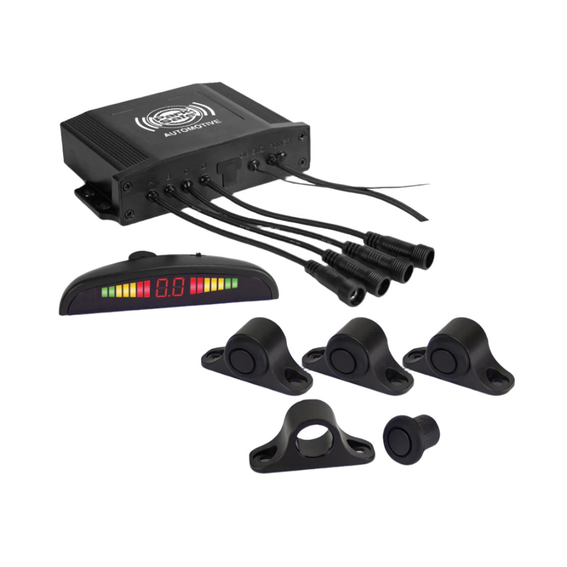 PARKSAFE Wireless Reversing Sensor Kit with Angled Rubber Heads & Underhung Brackets