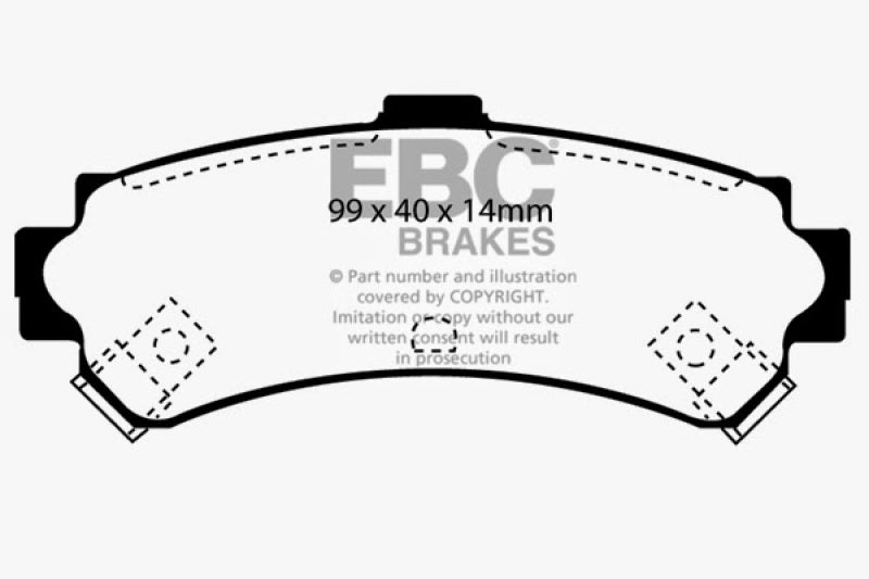 EBC 95 97 Nissan Sentra 1.6 Ultimax2 Rear Brake Pads