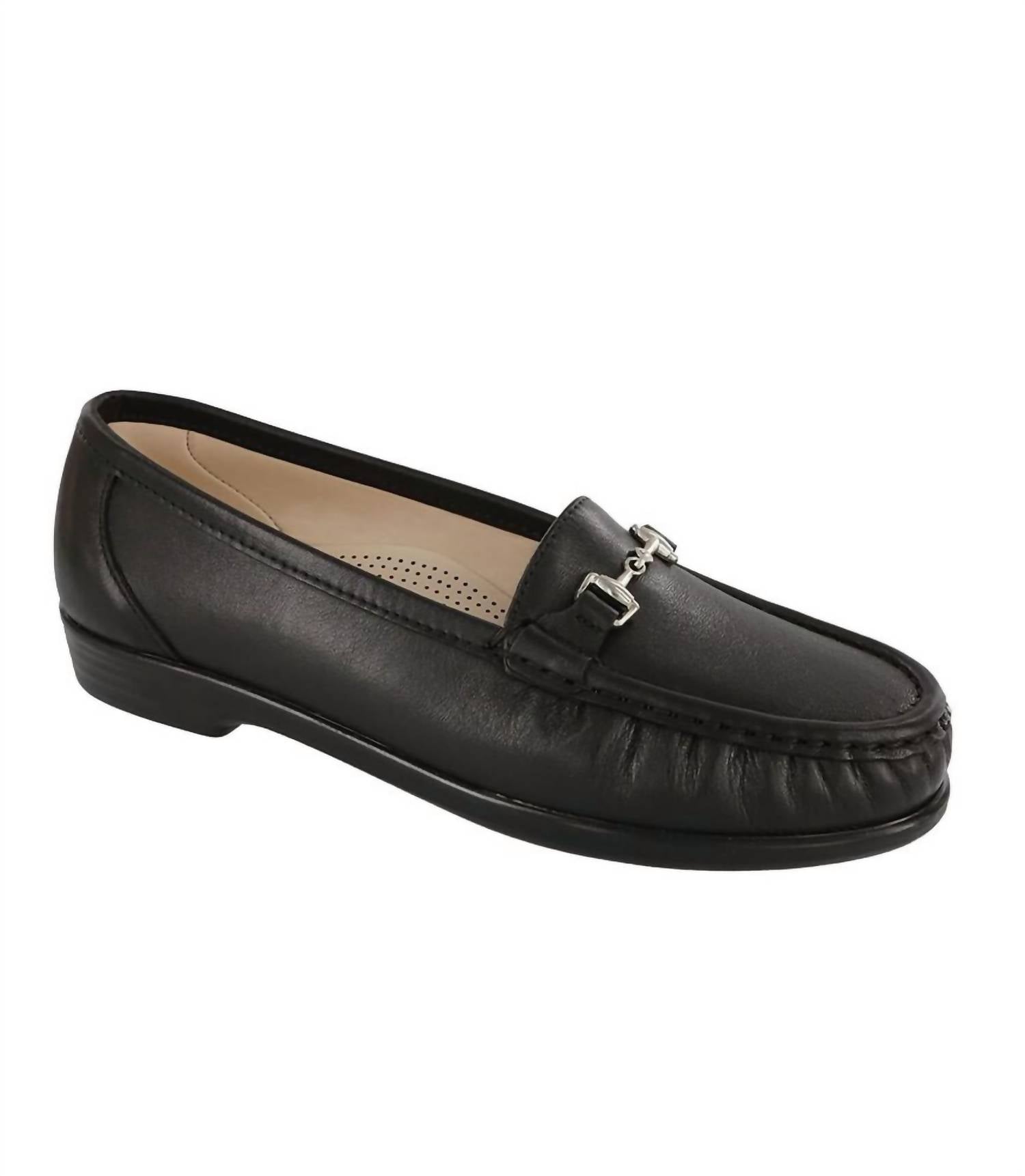 2244 Women's Metro Shoes Slim In Smooth Black