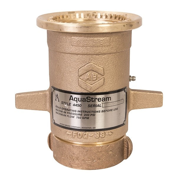 AKRON BRASS 4450 Akron Aquastream Master Stream with Teeth, Brass, 2.5"