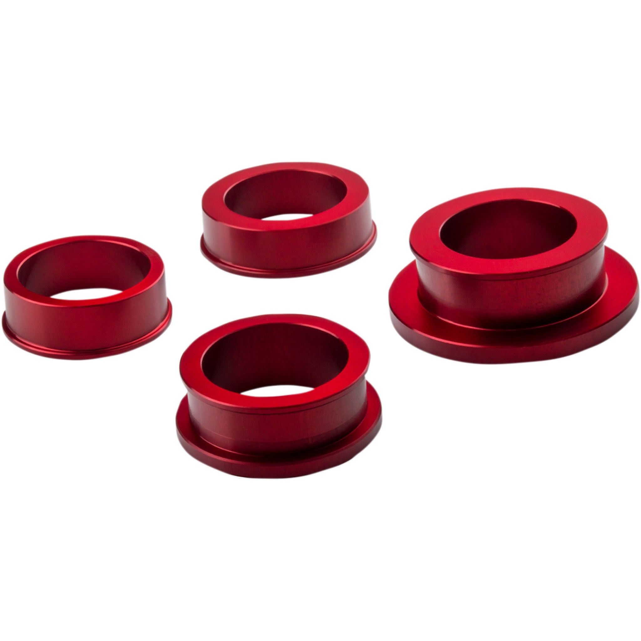 DRIVEN RACING 0214 1166 DCWS 009 Captive Wheel Spacer Wheel Spacer   Captive   Red   Kawasaki
