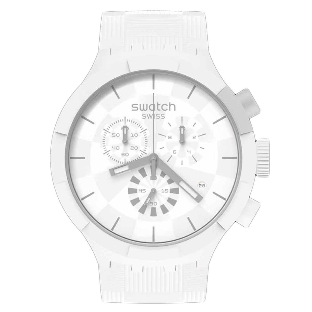 2355 Swatch Men's Chequered White Dial Watch