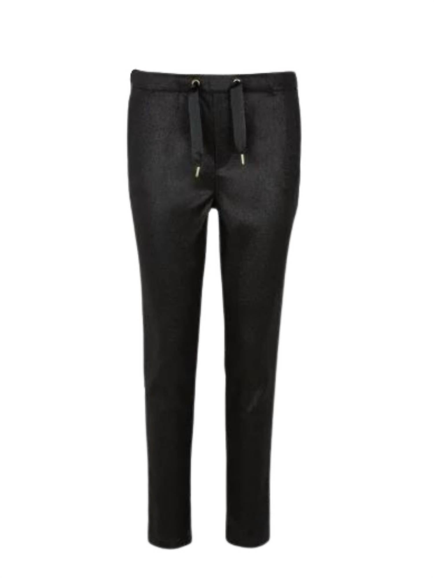 2244 Women Faustine Trouser In Shiny Black