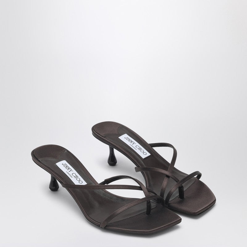 2275 Jimmy Choo Women's Etana Mule 50 In Coffee Colou Leather