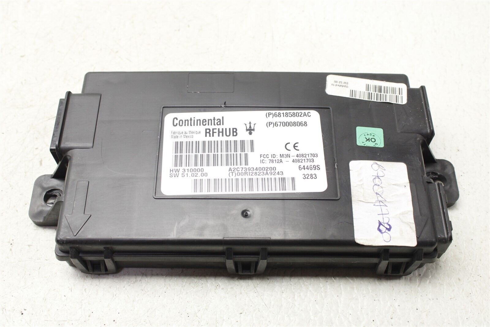 2015 Maserati Ghibli Passive Entry Module 670008068 Factory OEM 14 17