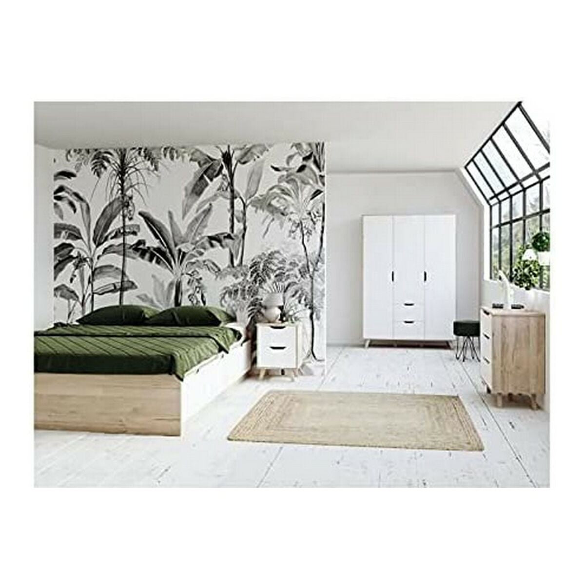 BIGBUY HOME Chest of drawers Vankka Wood Oak (80 x 42 x 86 3 cm)
