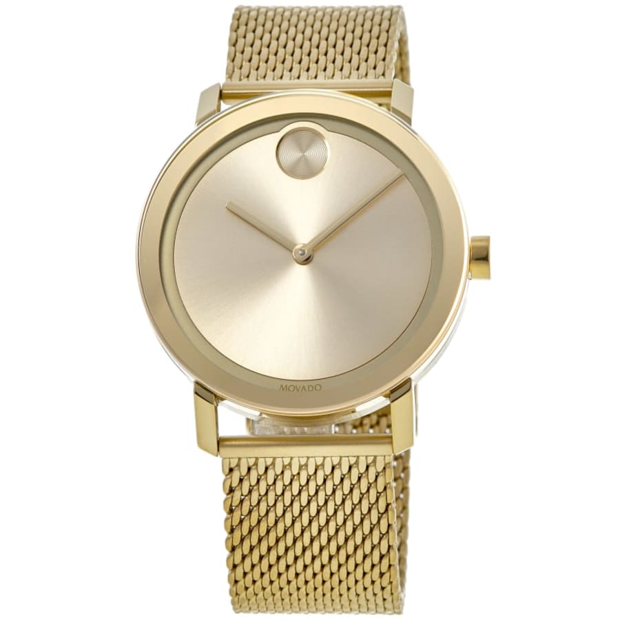 2818 Movado Bold Evolution Gold Dial Gold Plated Steel Men's Watch