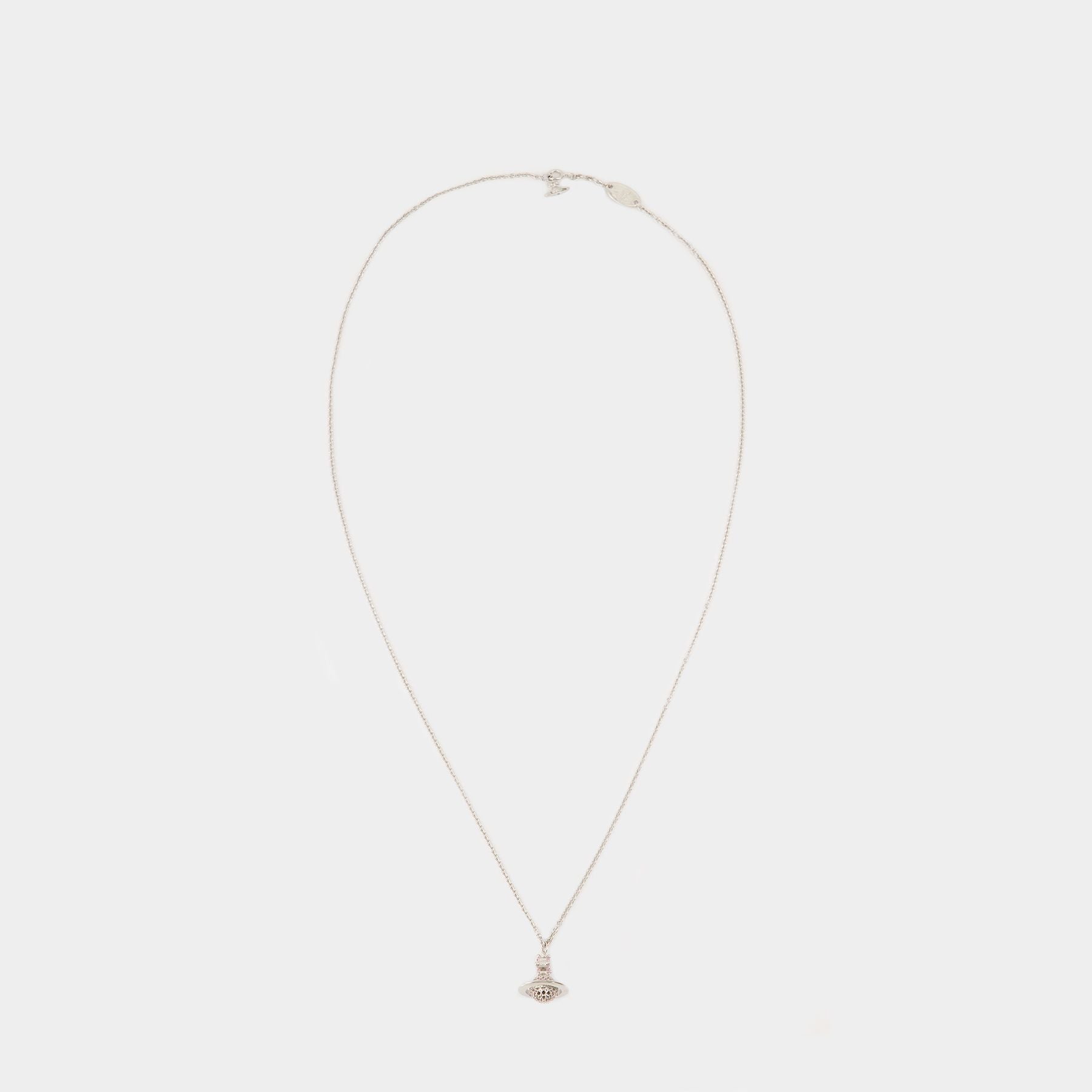 VIVIENNE WESTWOOD Tiziana Long西太后银色银质项链