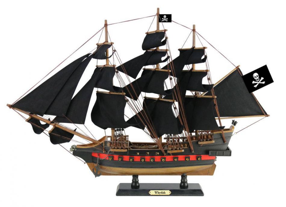 2736 Wooden Whydah Gally Black Sails Limited Model Pirate Ship 26"