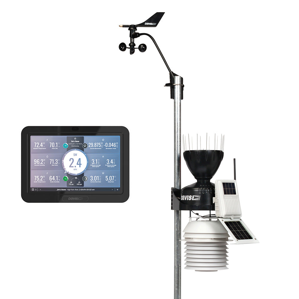 DAVIS INSTRUMENTS Davis Vantage Pro2 Wireless Weather Station w/WeatherLink Console 24hr Fan Aspirated Radiation Shield [6253]
