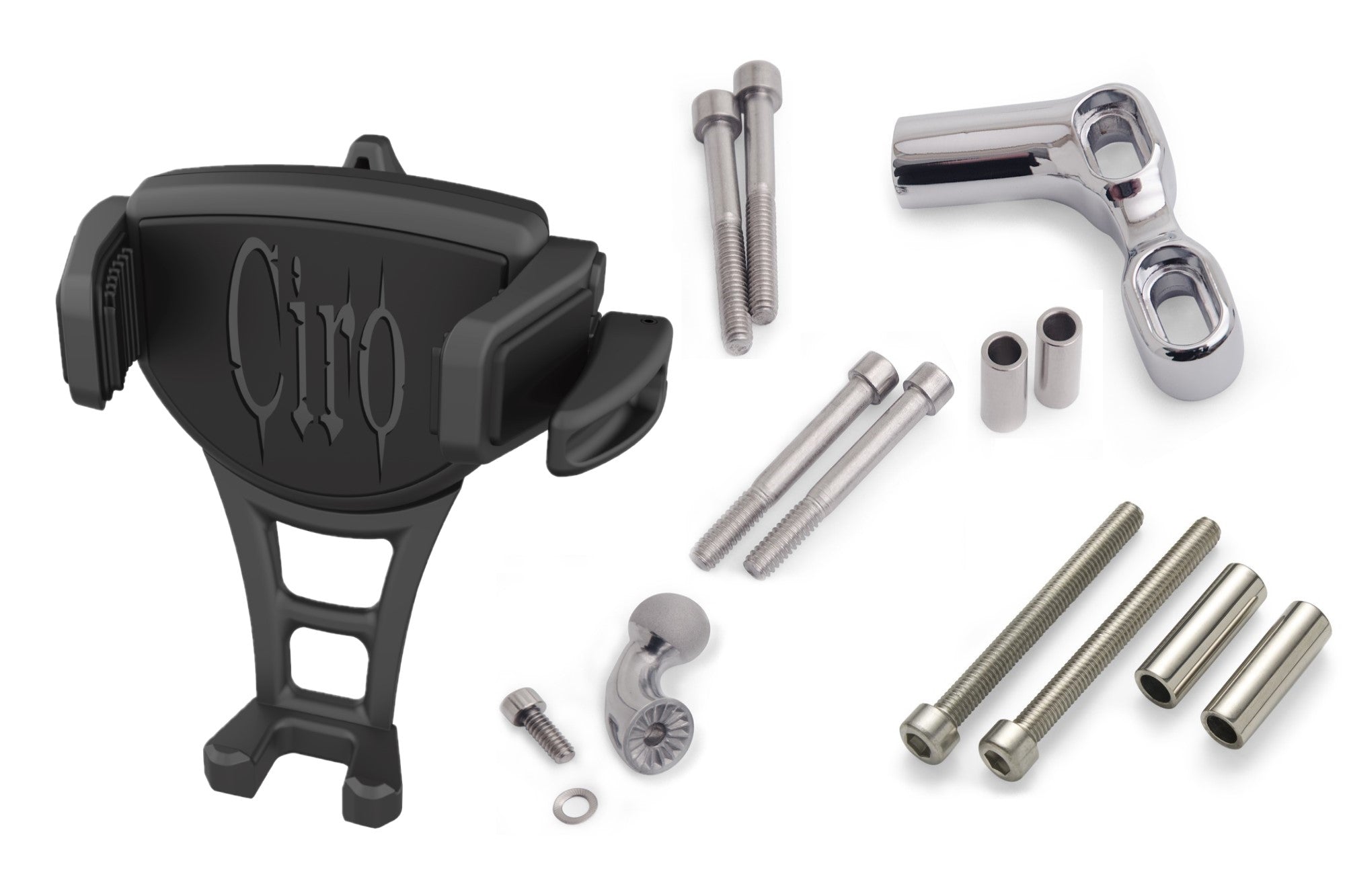 CIRO Constrictor® Phone Holder with Offset Perch Mount for Indian