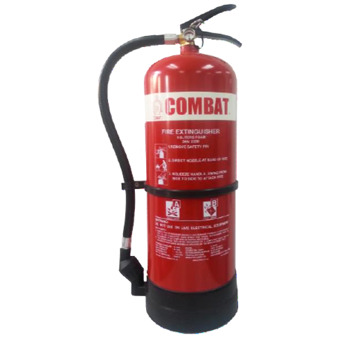 COMBAT BRAND FIRE EXTINGUISHERS Foam (AFFF) Stored Pressure Fire Extinguisher (9 Liter)