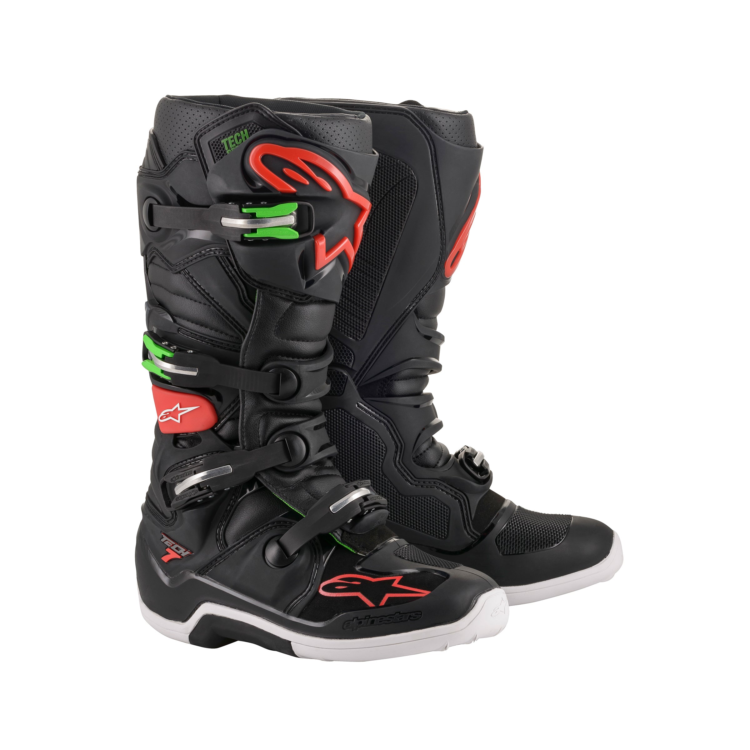 Alpinestars Tech 7   Black Red Green