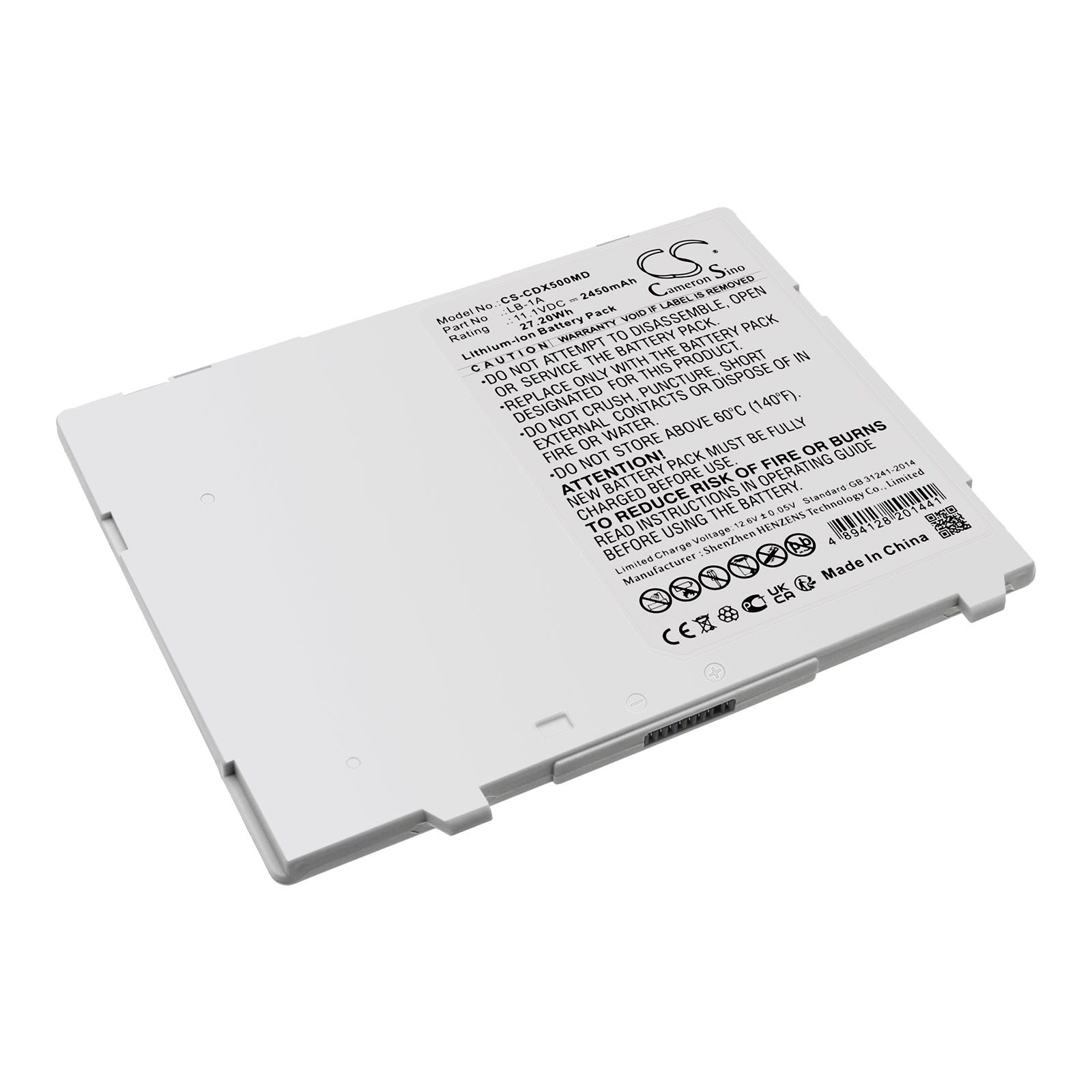CAMERON SINO CS CDX500MD : Battery for Canon CXDI 70C, CXDI 701C DR, CXDI 70C DR and others   Replaces Canon LB 1A, 1877A437, 1877A255