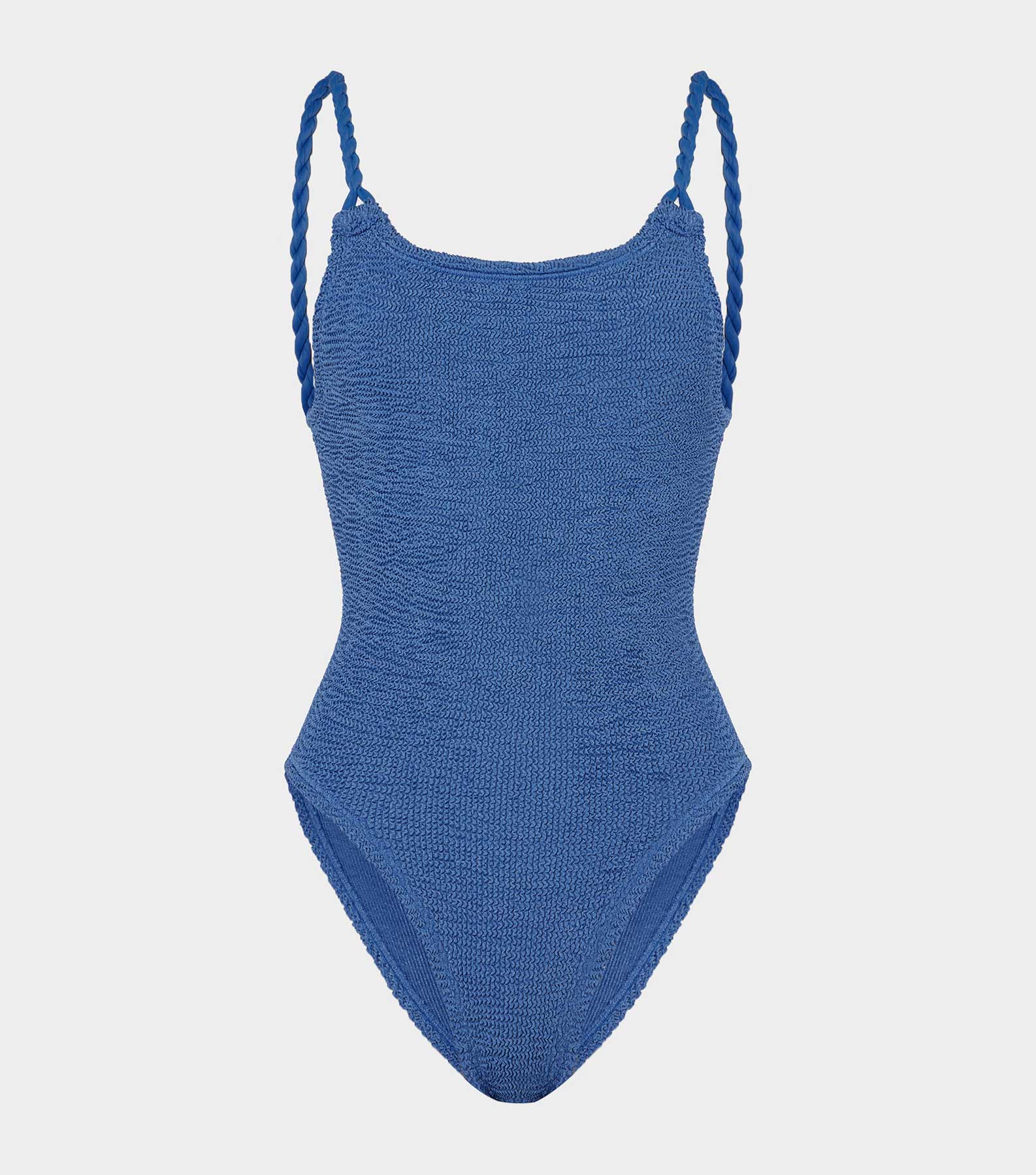 HUNZA G Camille Swim   Metallic Denim