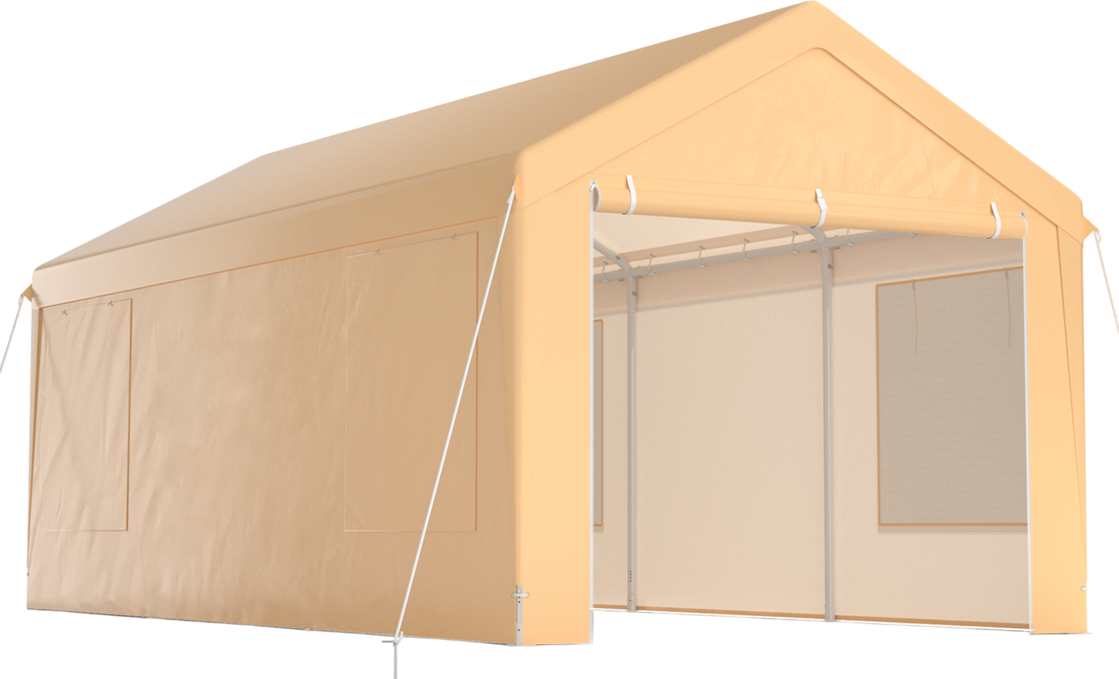 Costway Heavy Duty Carport 10 x 20 Ft with Removable Sidewalls New