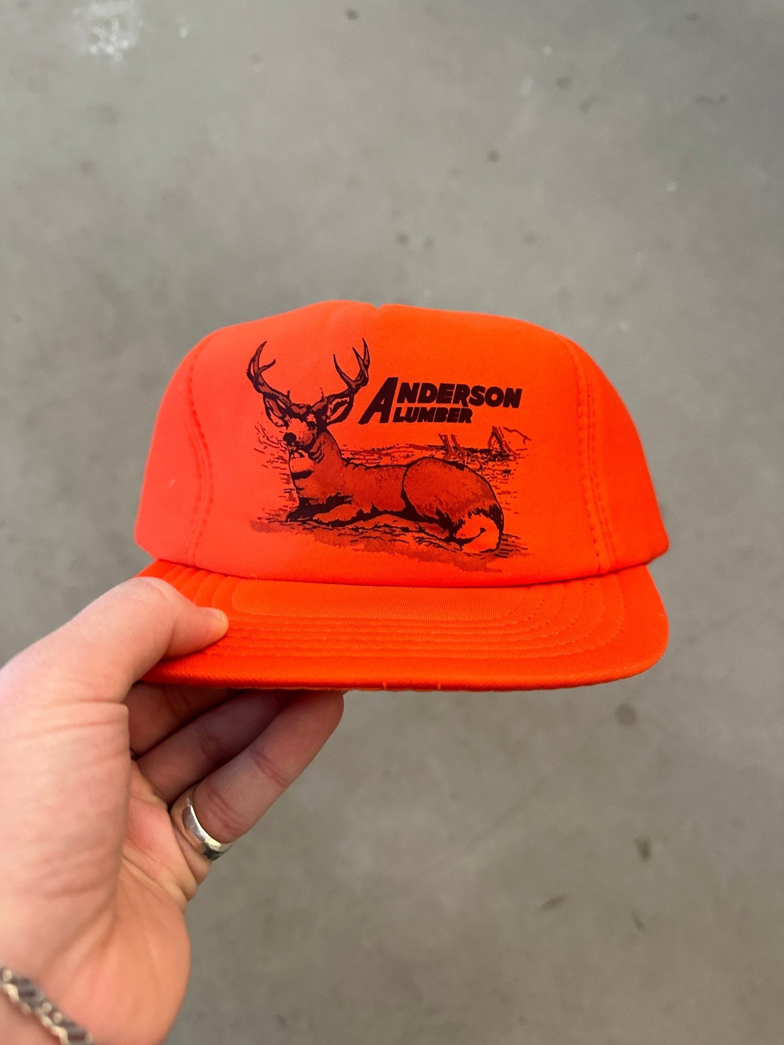 PERMANENT ORBIT 1990's Anderson Lumber Hunting Cap
