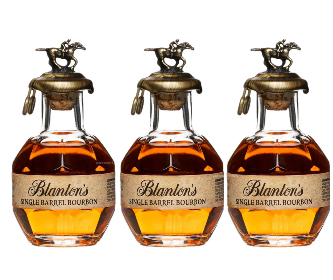 BLANTON'S Blantons Bourbon Miniature Shot 50ml 3 Pack Set