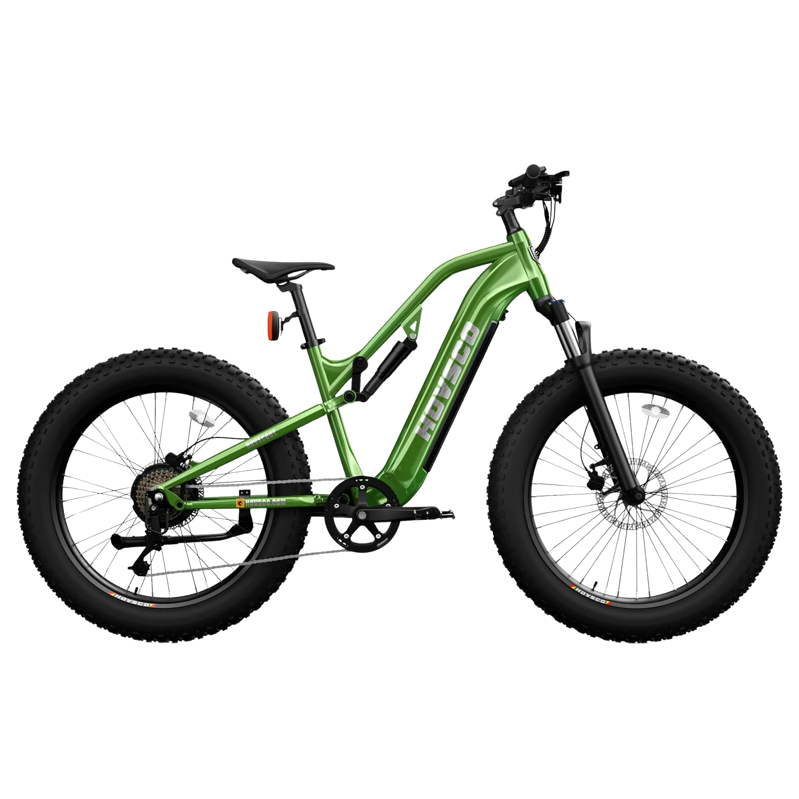 Hovsco HovScout Full Suspension Fat Tire Electric Bicycle 7 Speed 26" 750W Motor 28 MPH 60 Mile Range 48V 15Ah Lithium Battery New