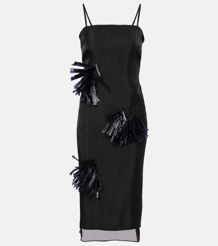 Jacques Wei Embroidered maxi dress