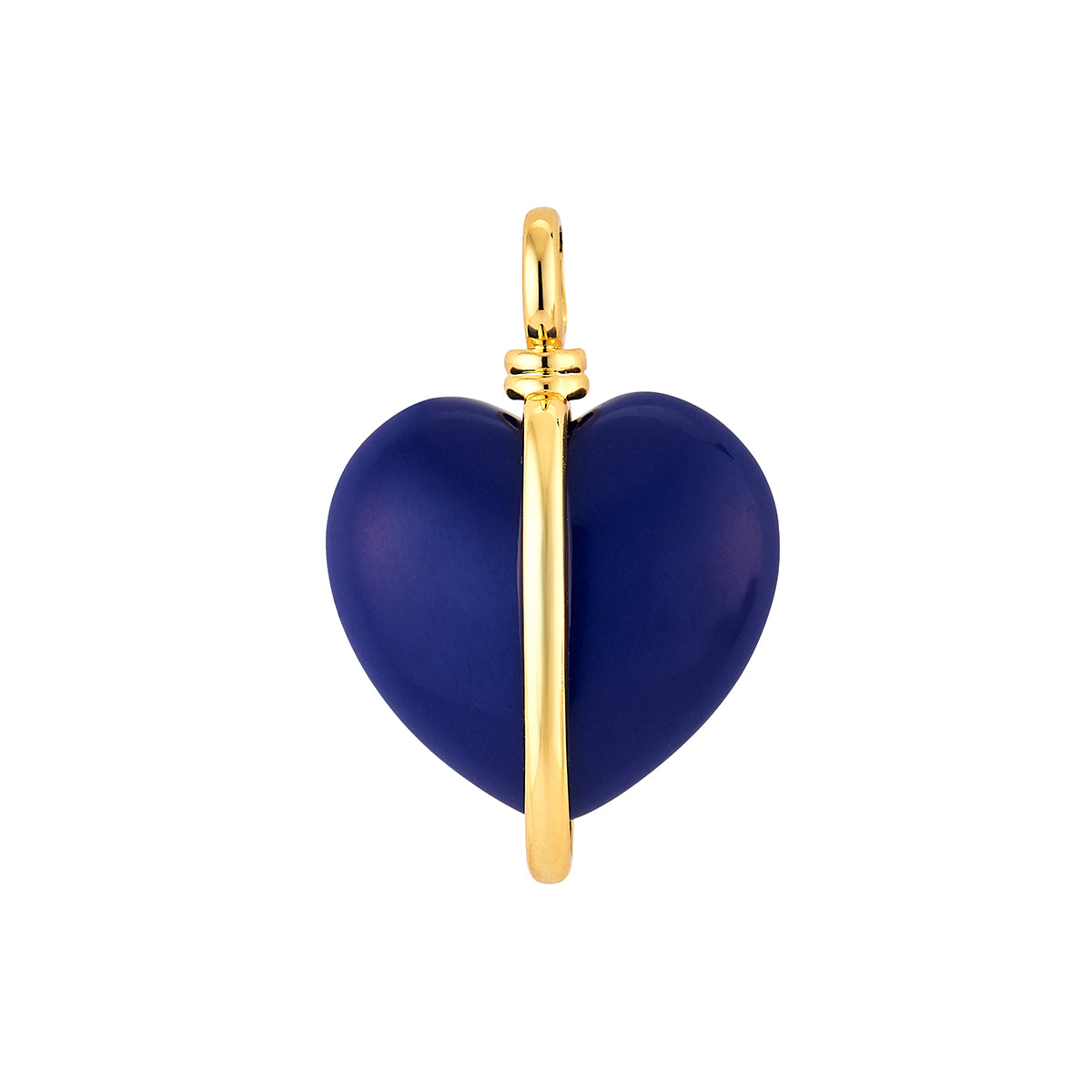 ASHA BY ASHLEY MCCORMICK Wrapped Heart Charm   Lapis