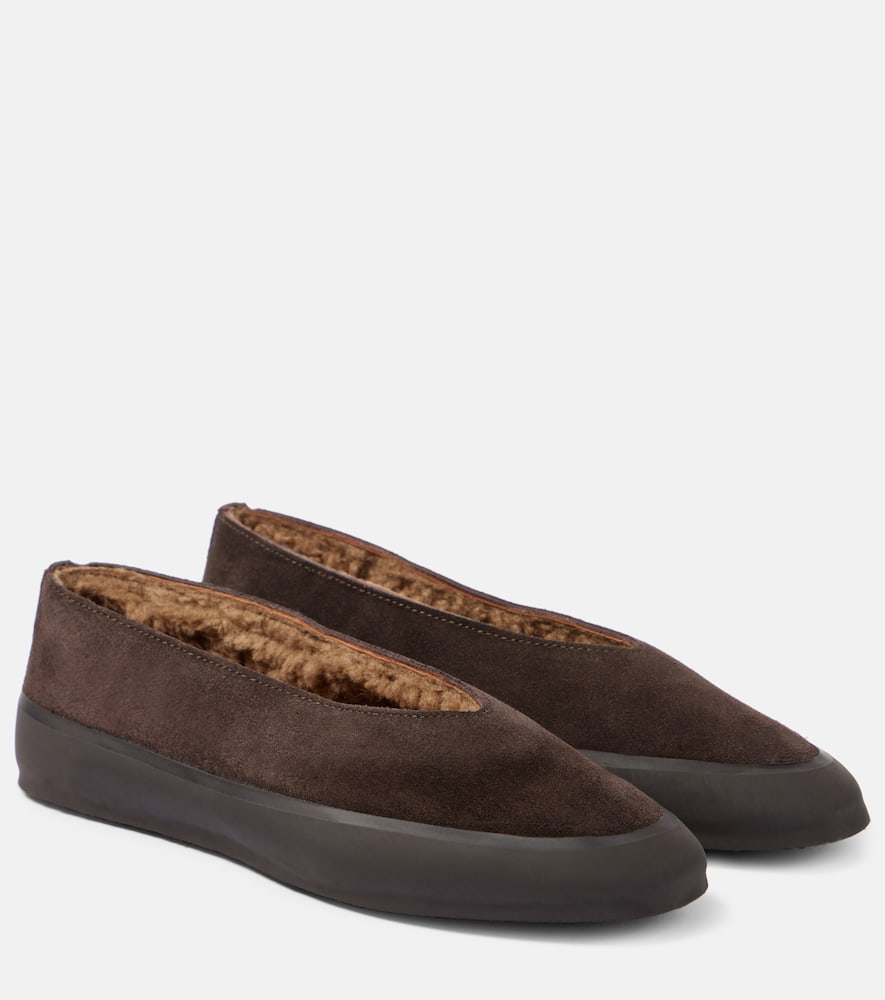 LE MONDE BERYL Le Monde B√É¬©ryl Apres Ski shearling lined suede ballet flats