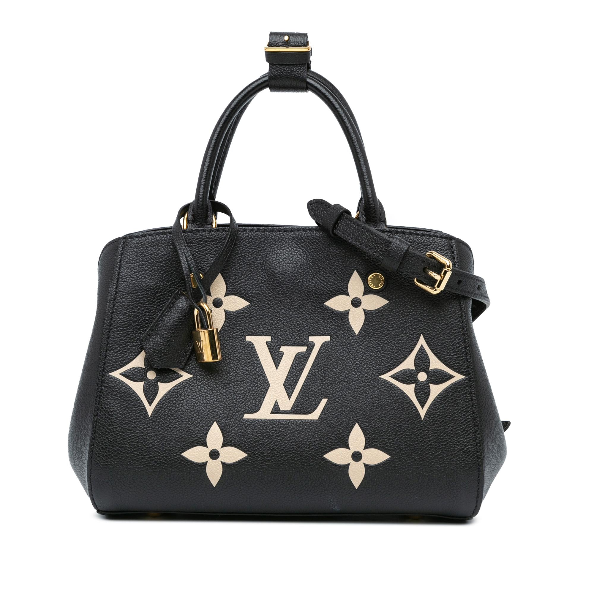 Louis Vuitton Bicolor Monogram Empreinte Giant Montaigne BB (SHG 9GwO0U)