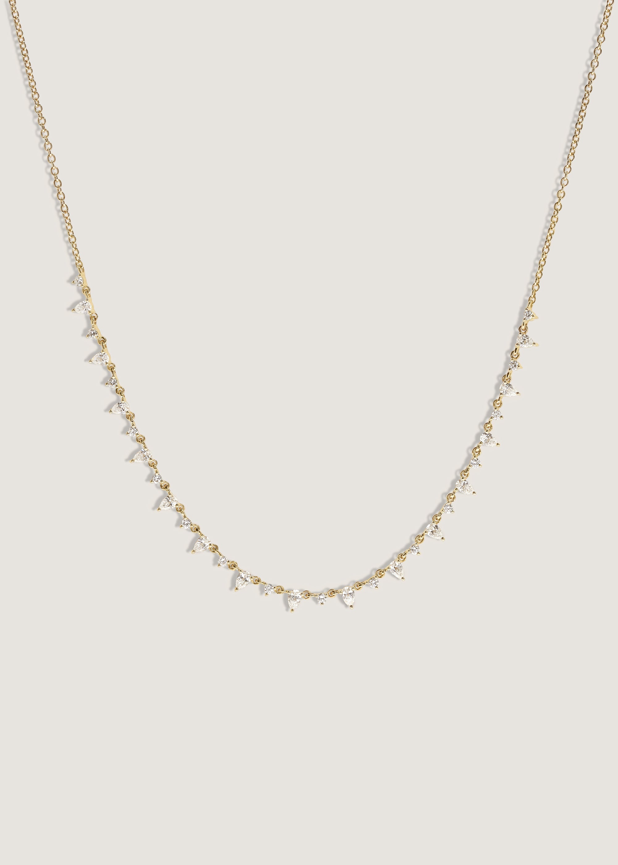 KINN STUDIO Juliette Diamond Row Necklace