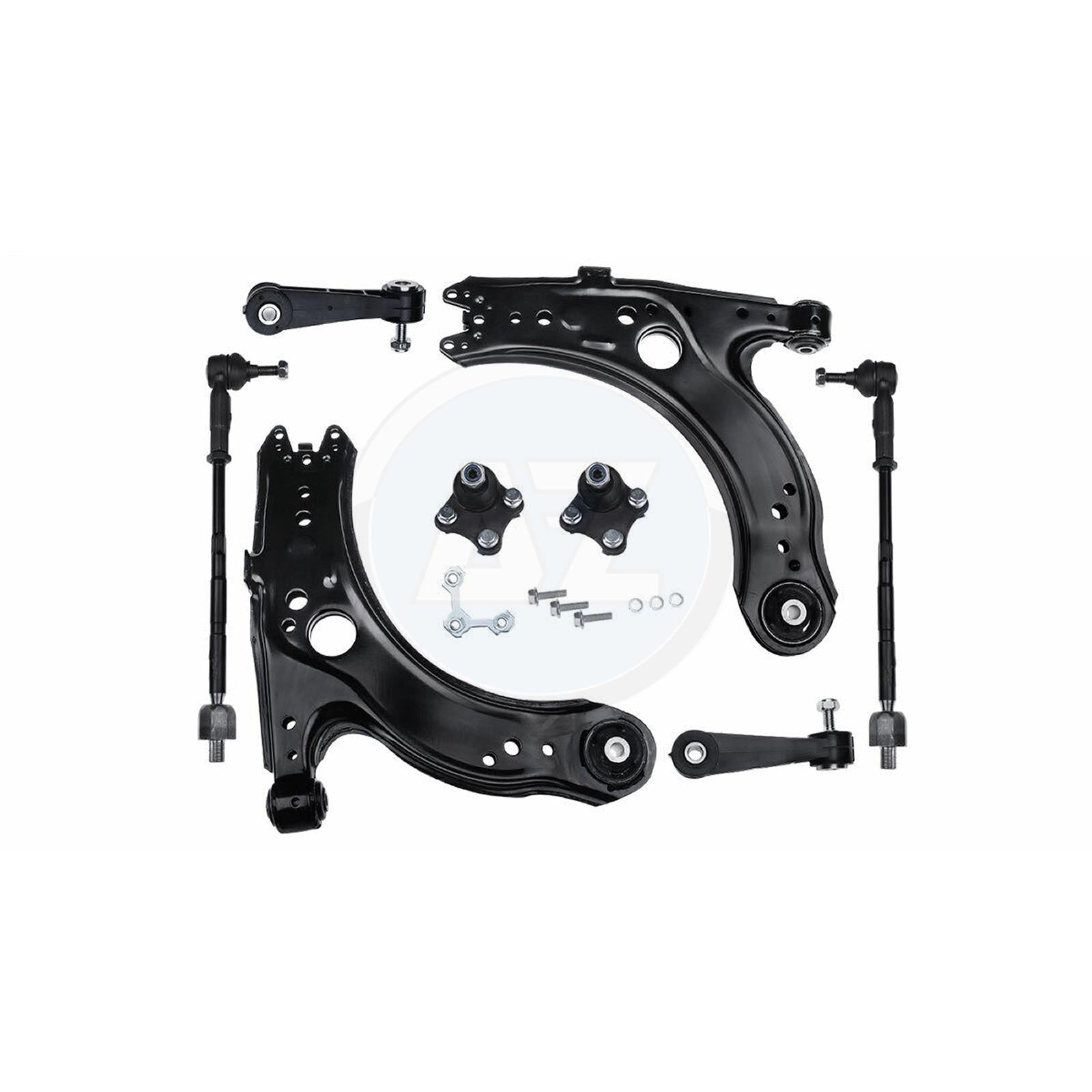 PCS GERMANY FOR VW GOLF MK4 FRONT SUSPENSION WISHBONE CONTROL ARMS DROP LINKS TRACK ROD ENDS