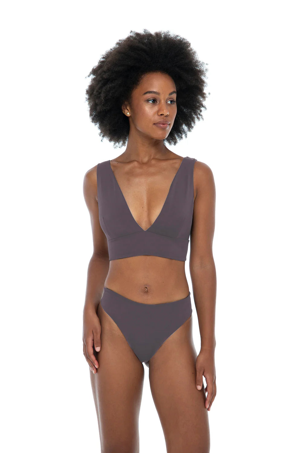 Resina Alicia Cheeky Bikini Bottom Taupe   Phie Collective