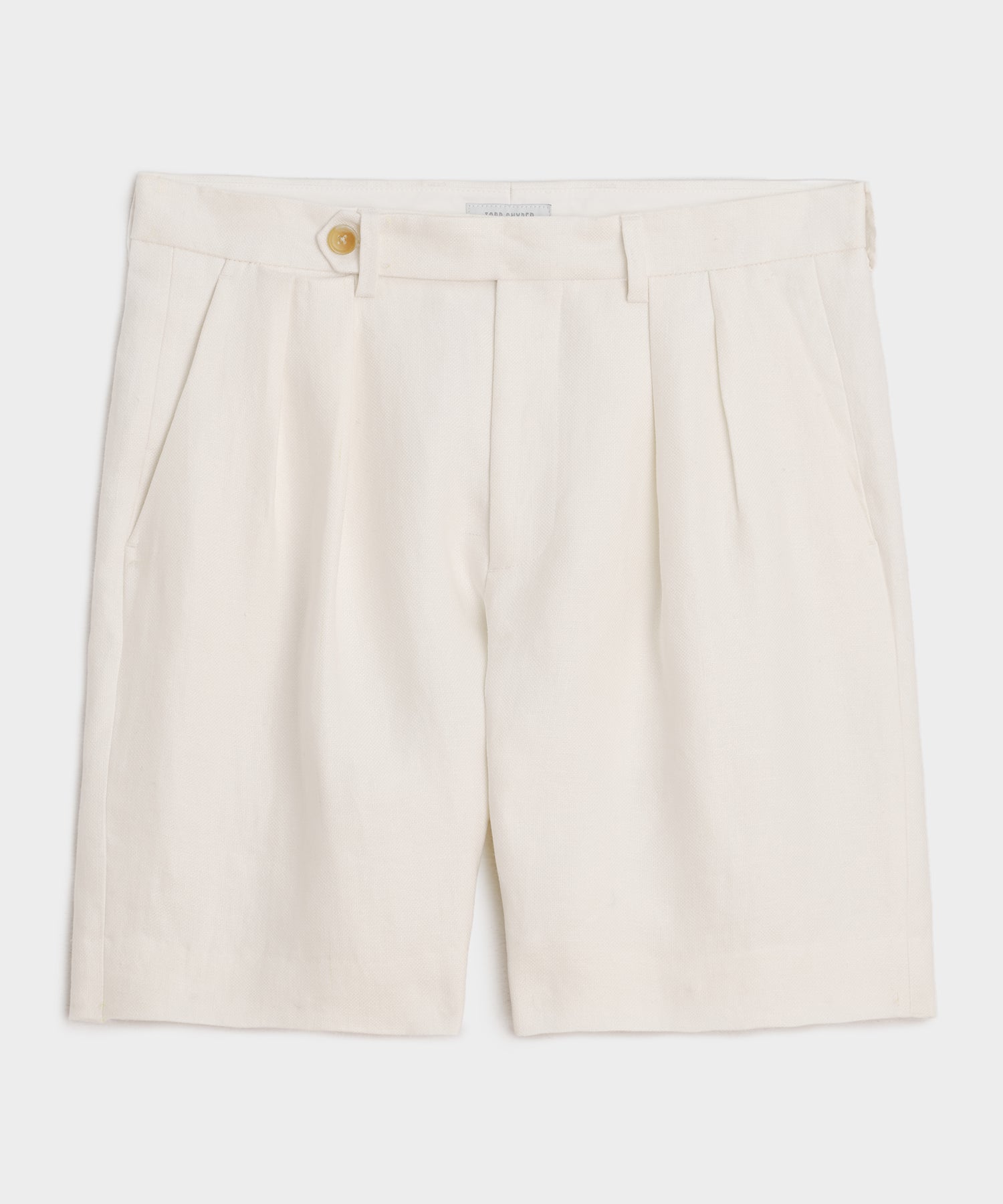 TODD SNYDER 7" Italian Linen Pleated Short