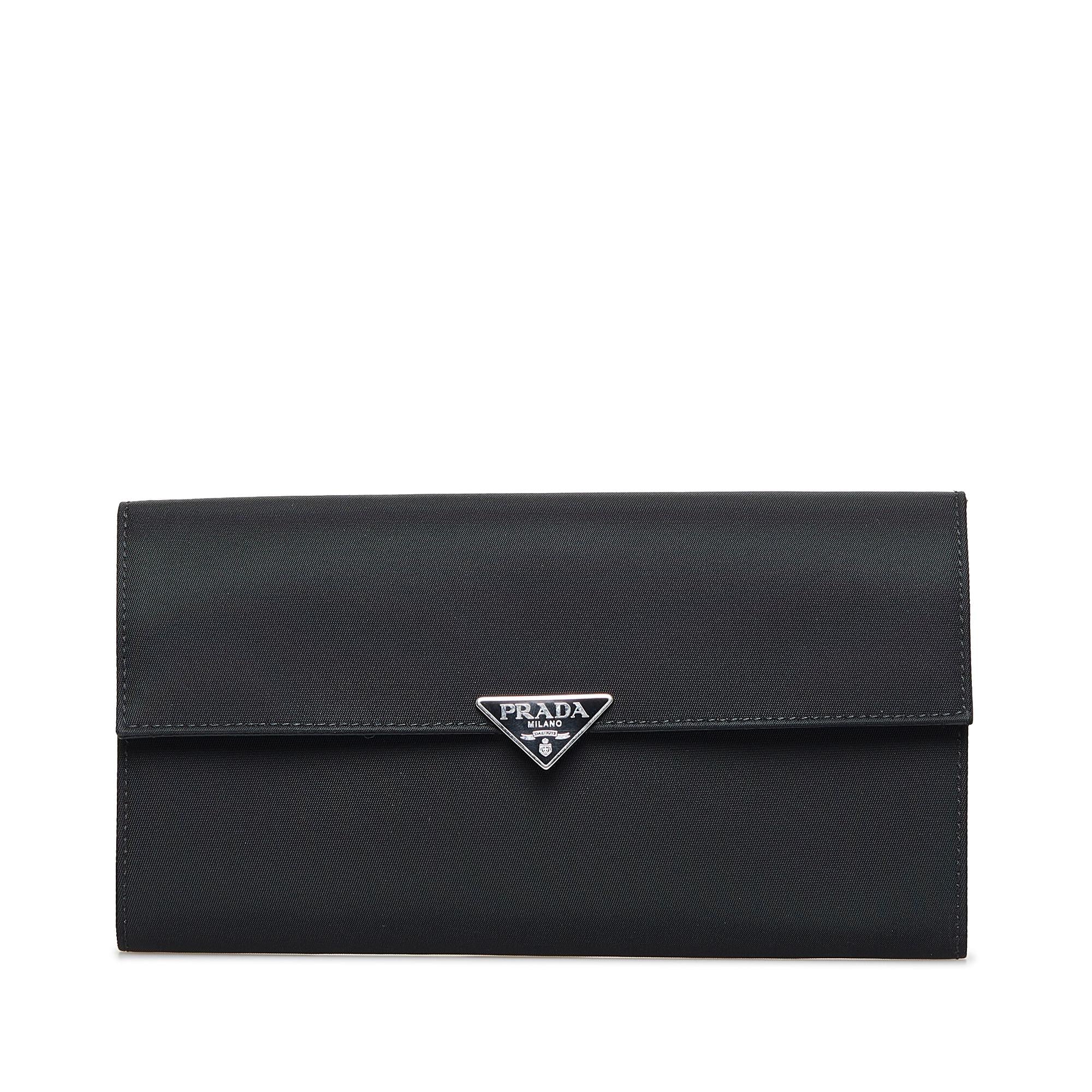 Prada Tessuto Continental Flap Wallet (SHG 6bx2XP)