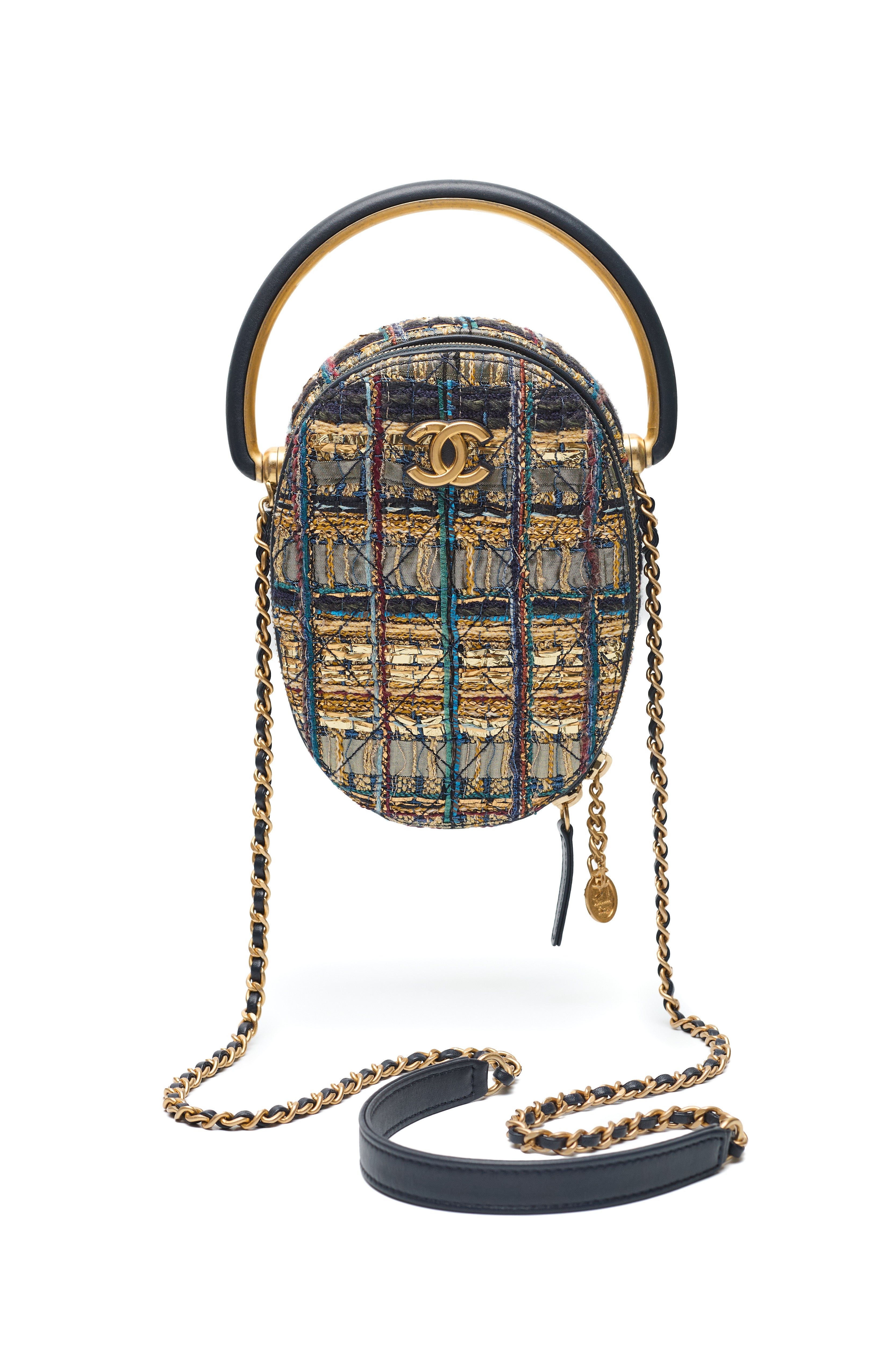 Chanel Rare 2019 Metier D'Arts Runway Tweed Scarab Bag