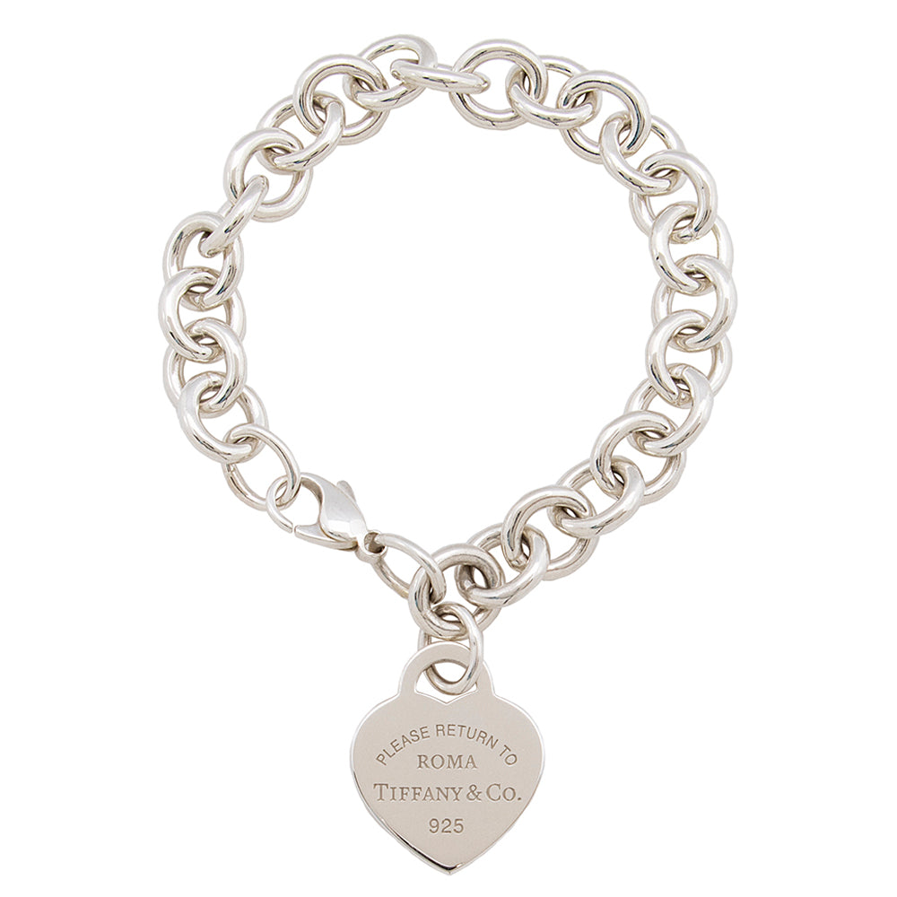Tiffany & Co. Sterling Silver Return To Tiffany Heart Tag Bracelet (SHF 20411)