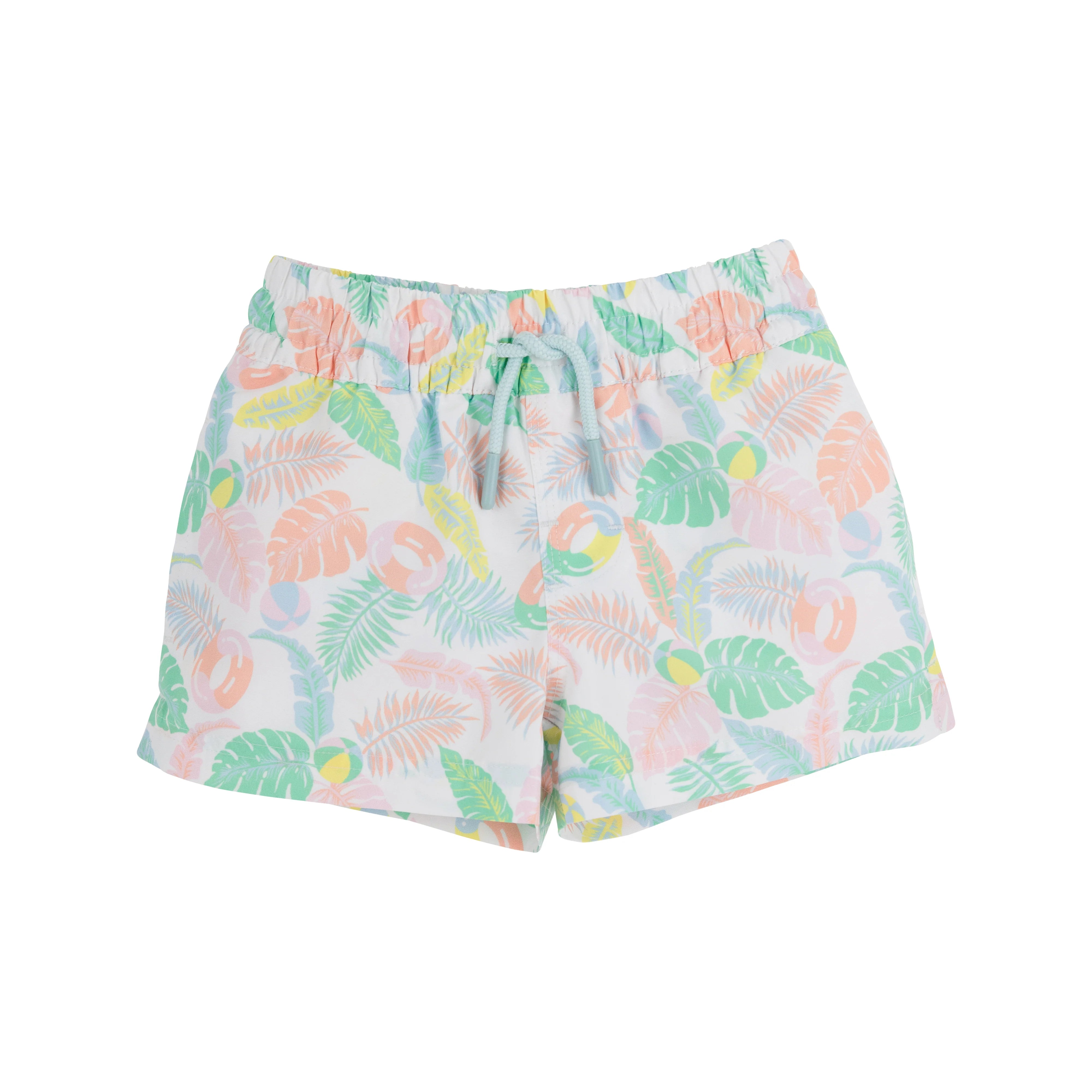 THE BEAUFORT BONNET COMPANY Tortola Swim Trunks   Happy in Harbour Island with Buckhead Blue Stork