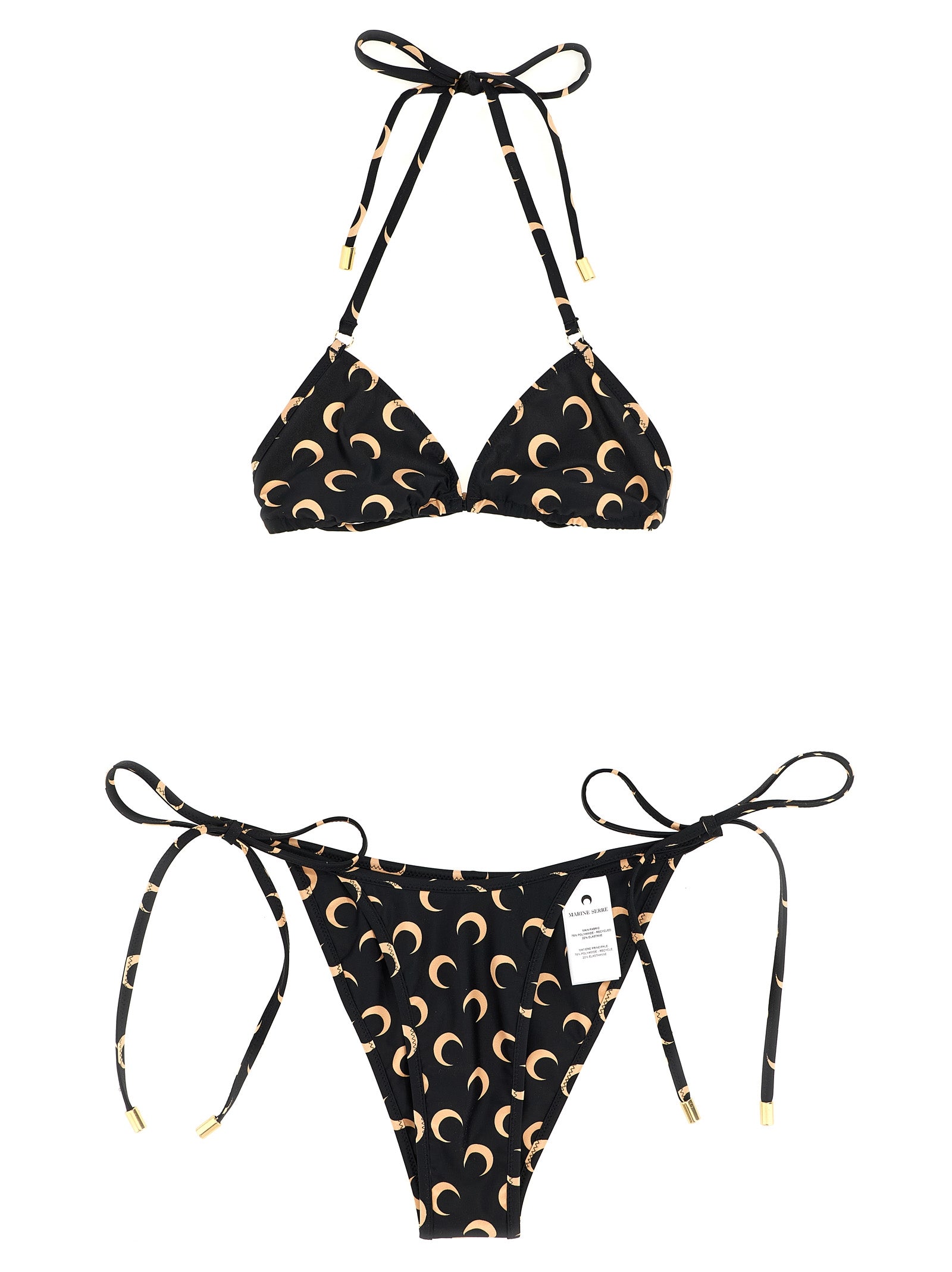 Marine Serre Logo Print Bikini