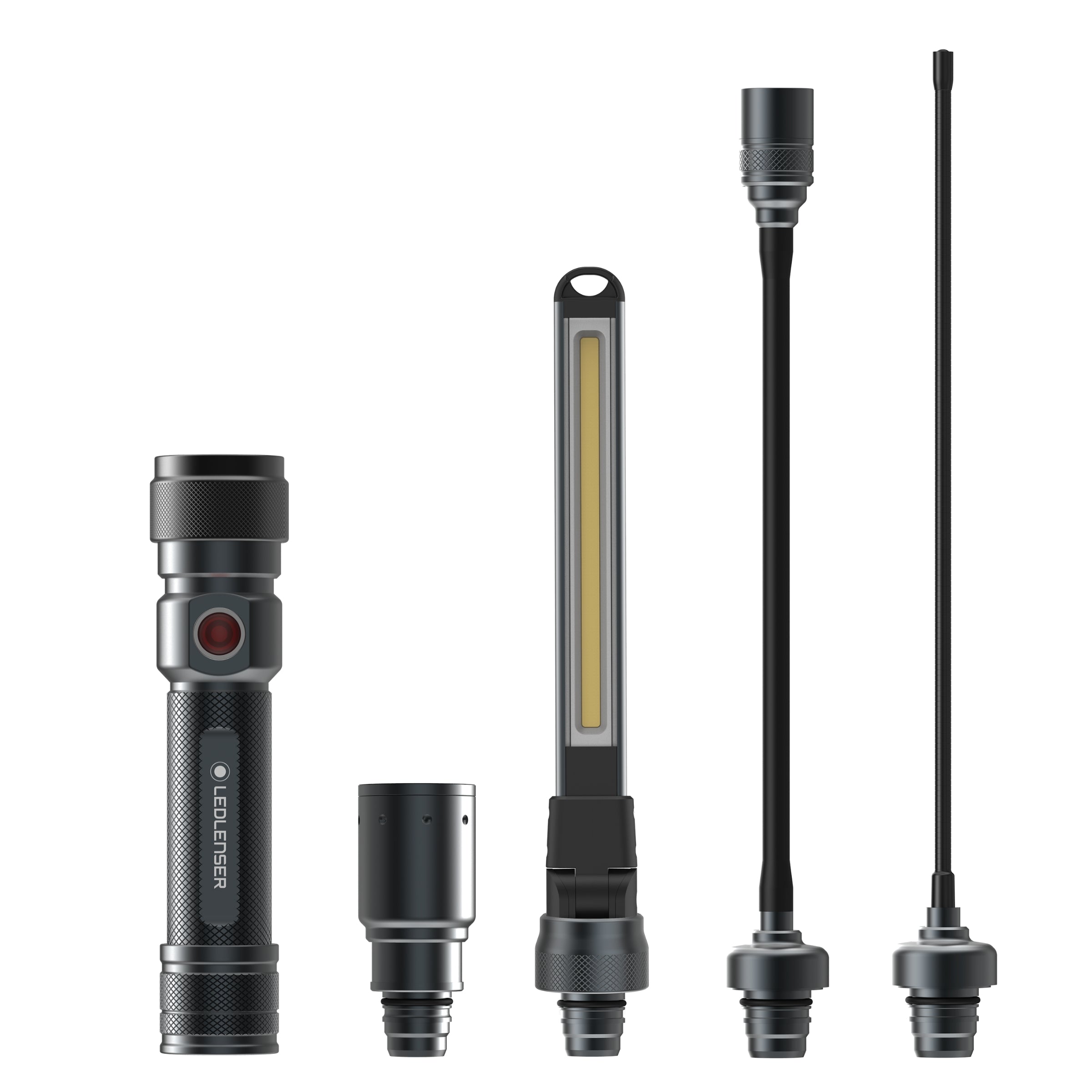 LEDLENSER UK Workers Friend Rechargeable Inspection Light, 4 in 1 Quick Connect