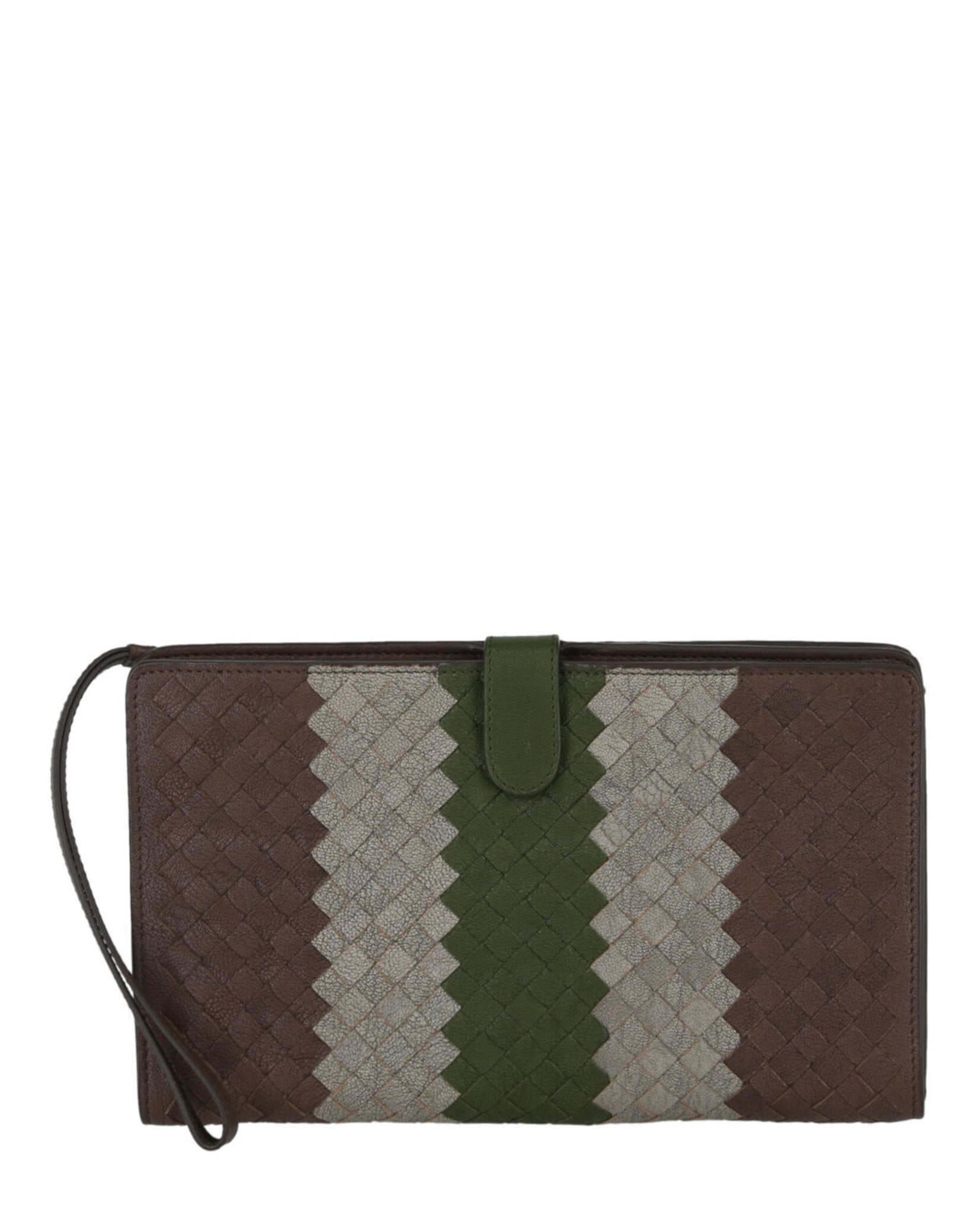 2593 Intrecciato Leather Wristlet
