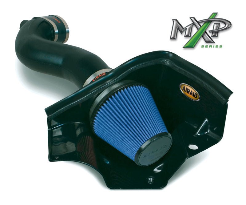 Airaid 05 09 Ford Mustang GT 5.0L Race Only (No MVT) MXP Intake System w/ Tube (Dry / Blue Media)