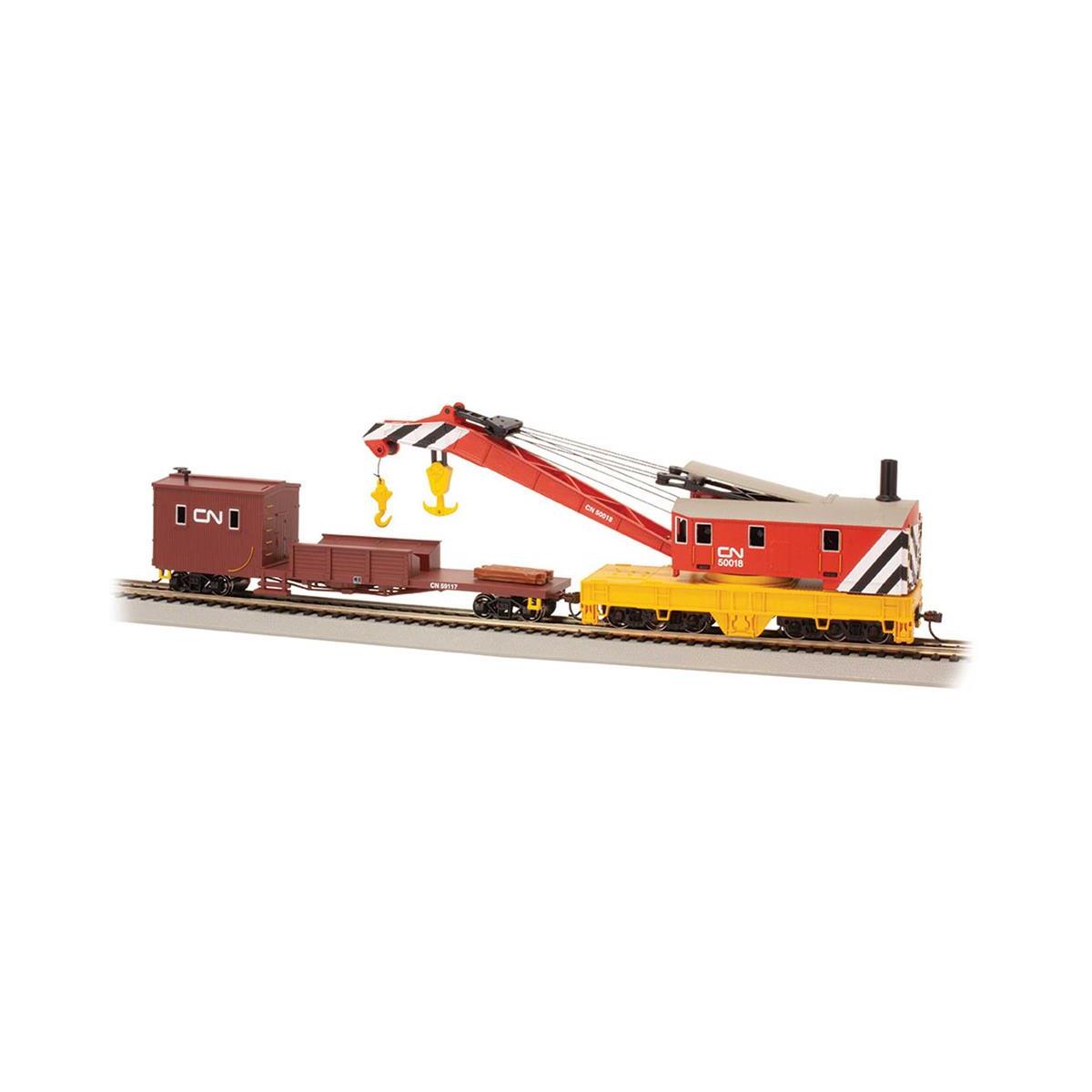 2297 Bachmann 16104 HO Scale Canadian National Stram Crane Car