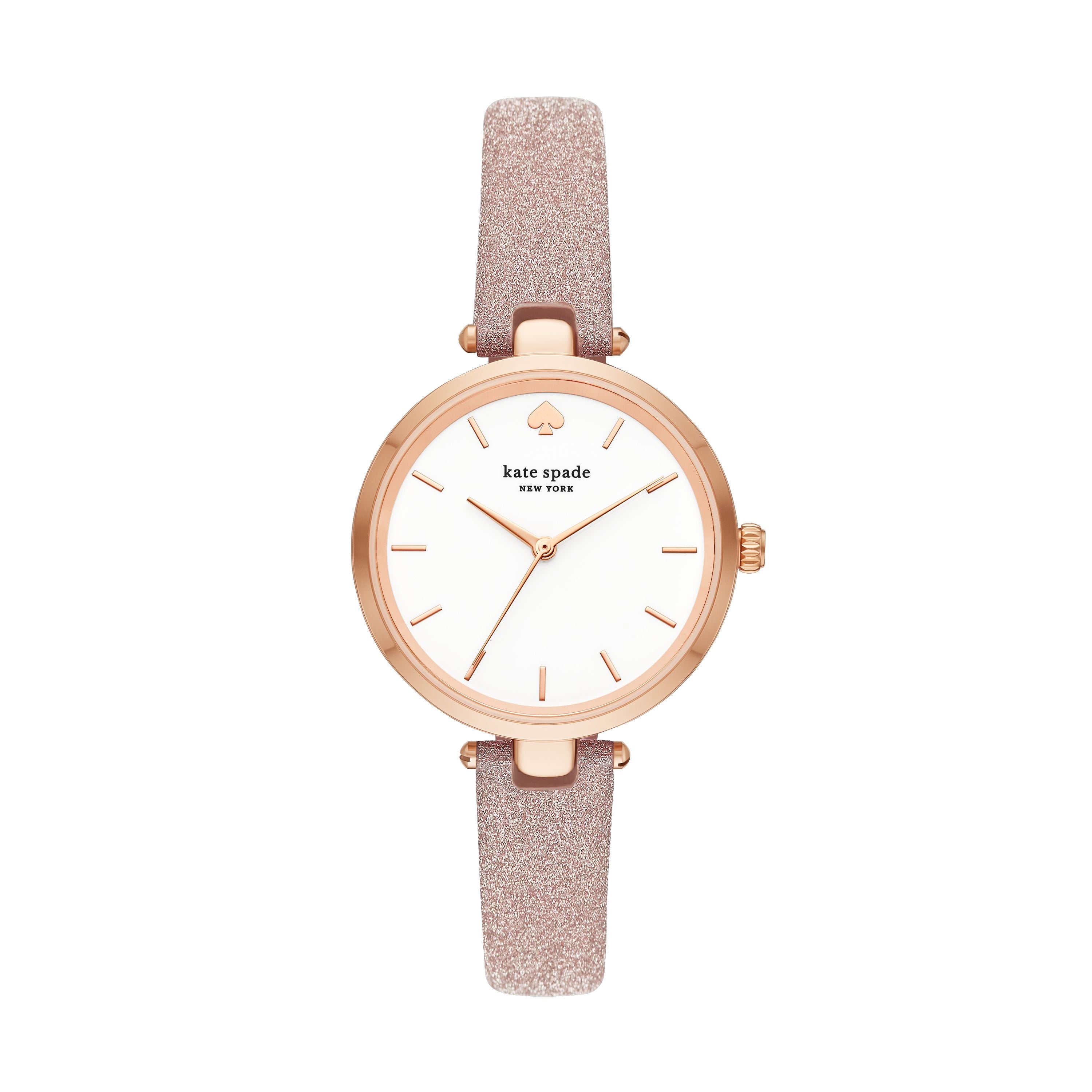 2147 kate spade new york women's holland three hand rose gold tone alloy watch