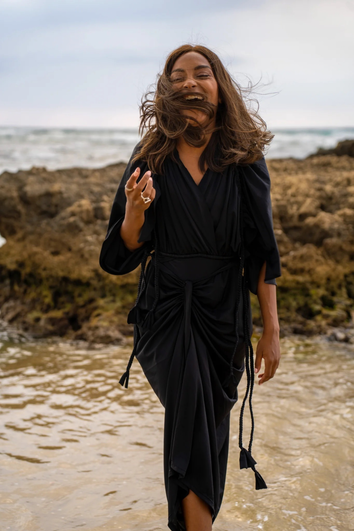 ANAVA PARIS Camila swim set with Lia skirt   Black