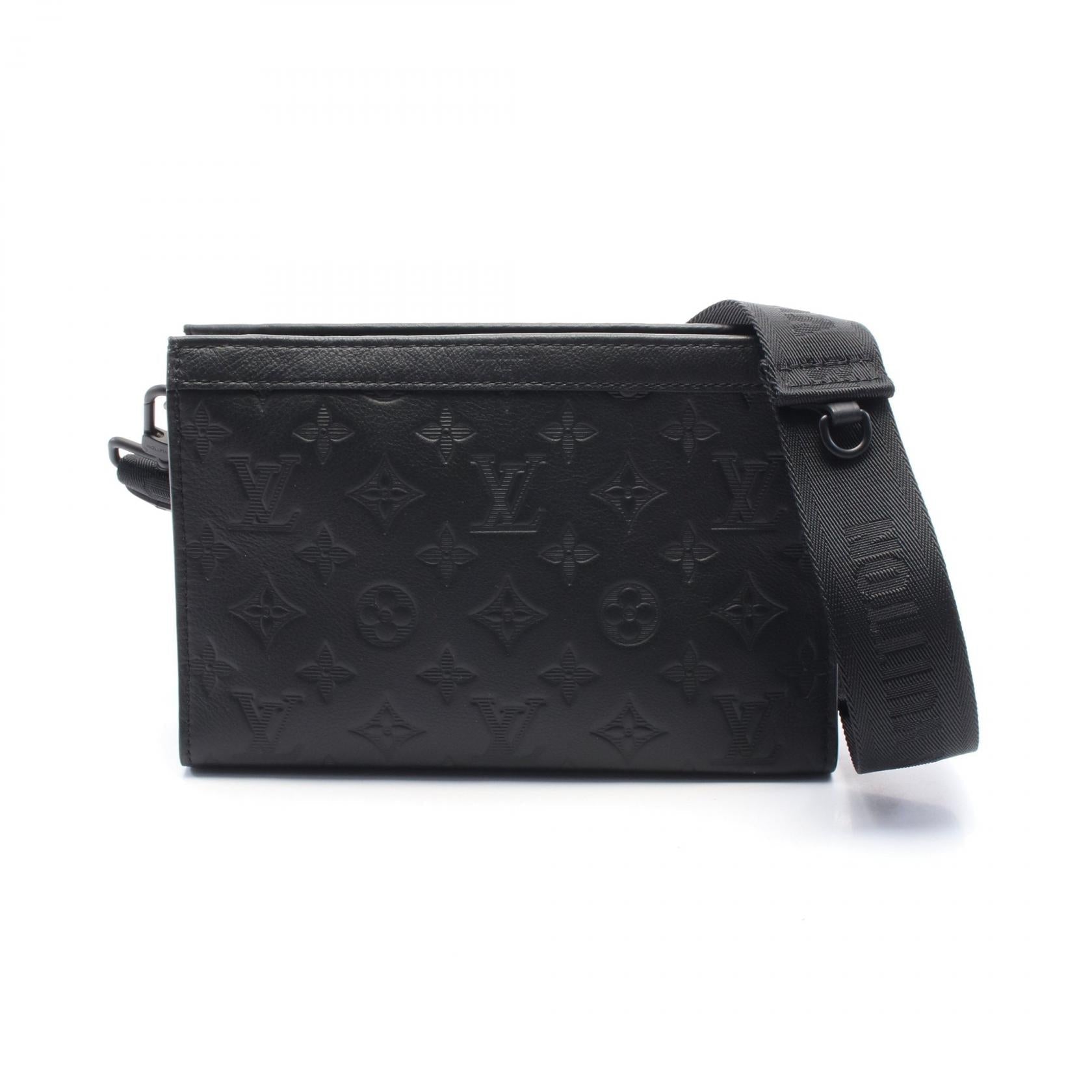 2604 Louis Vuitton Gaston Wearable Wallet Shoulder Bag Black
