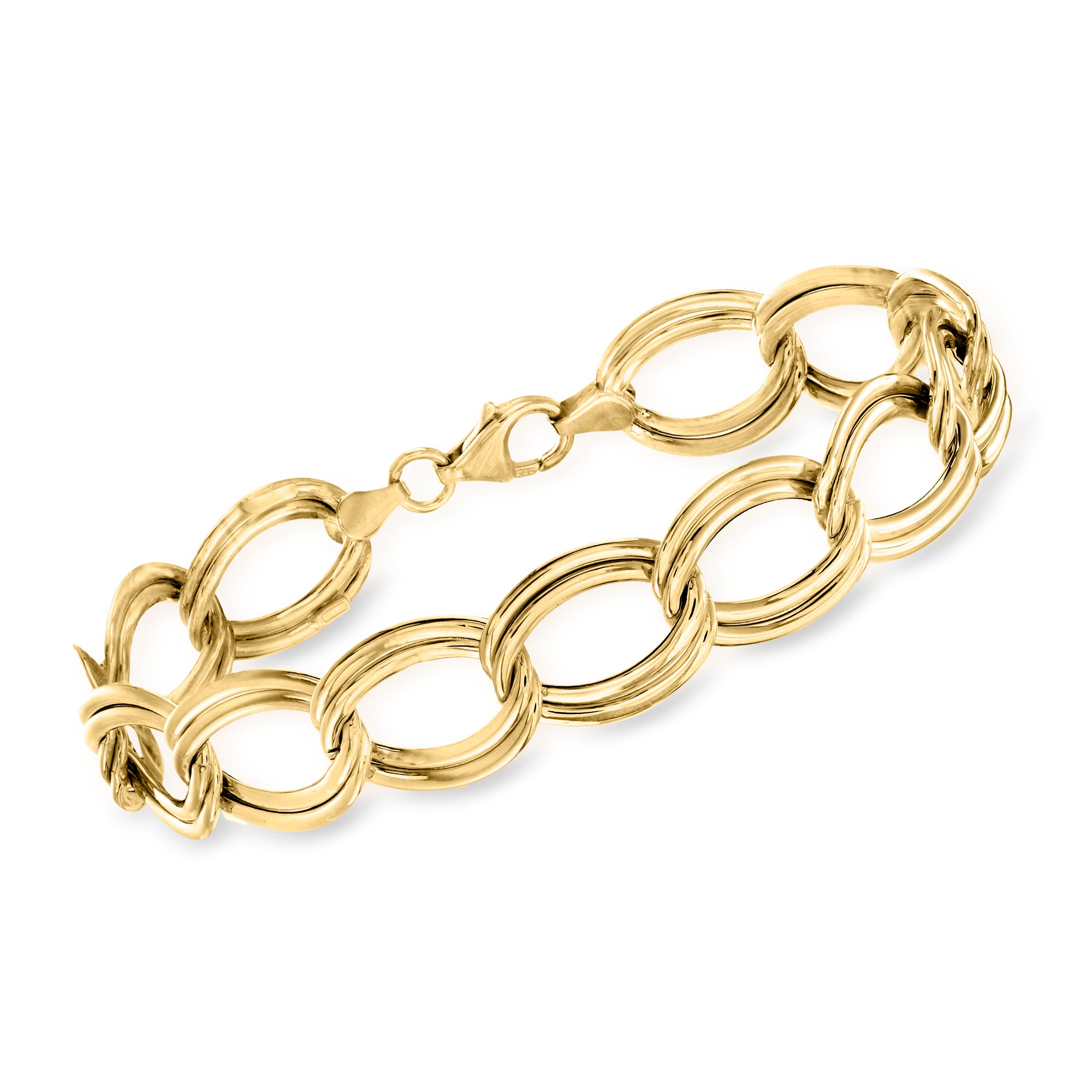 2023 Ross Simons Italian 14kt Yellow Gold Link Bracelet