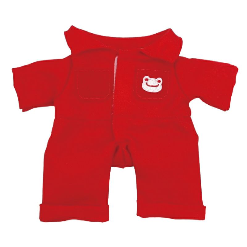 PICKLES THE FROG   PICKLES THE FROG Pickles the Frog Costume for Bean Doll Plush Overalls Red Japan 2024