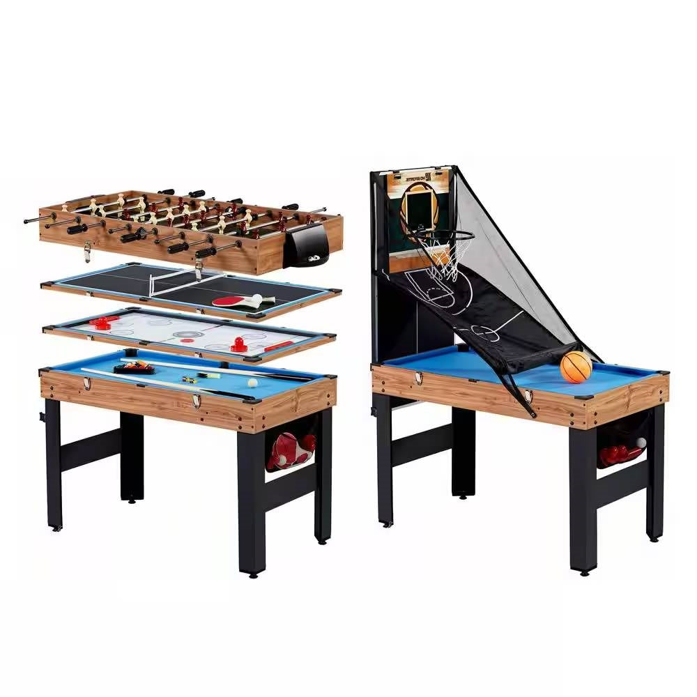2736 5 in 1 Game Table   Foosball Pool Basketball Ping Pong and Slide Hockey