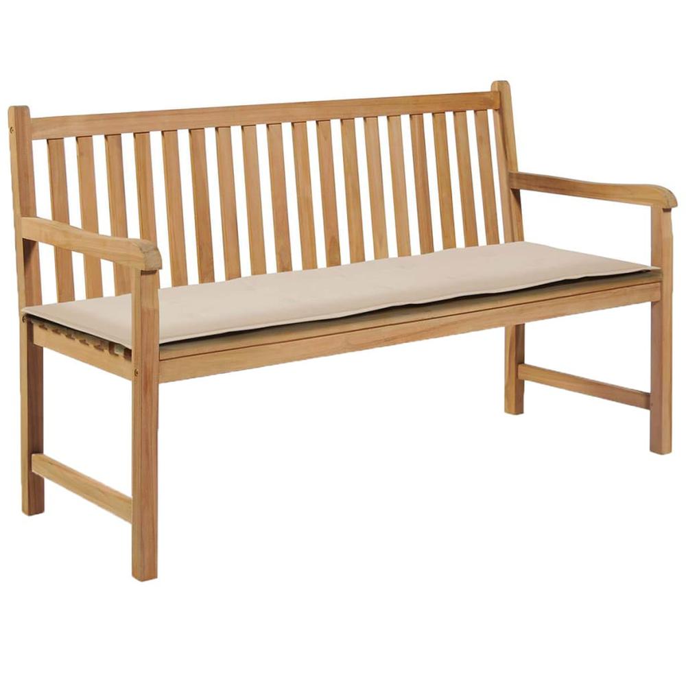 2736 Garden Bench Cushion Cream 59"x19.7"x1.18"   43199