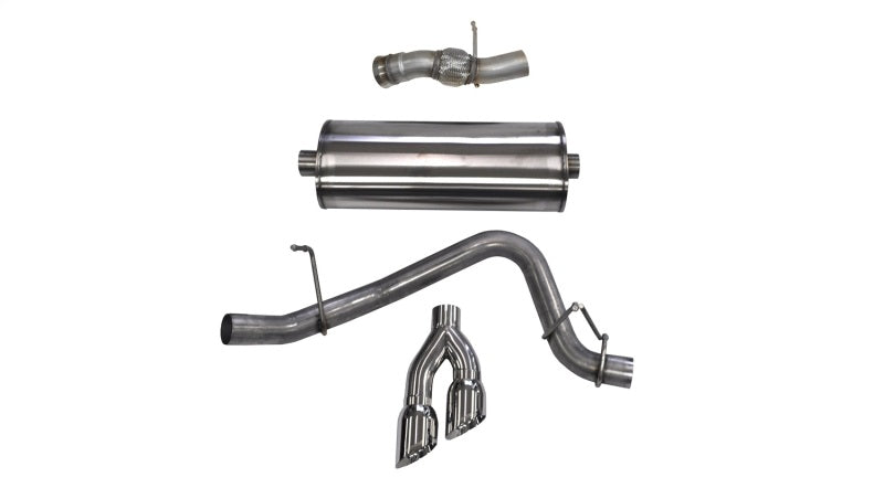 CORSA PERFORMANCE Corsa 2015 2020 GMC Yukon Denali 6.2L V8 Single Side Exit Cat Back Exhaust w/ Polished Tips