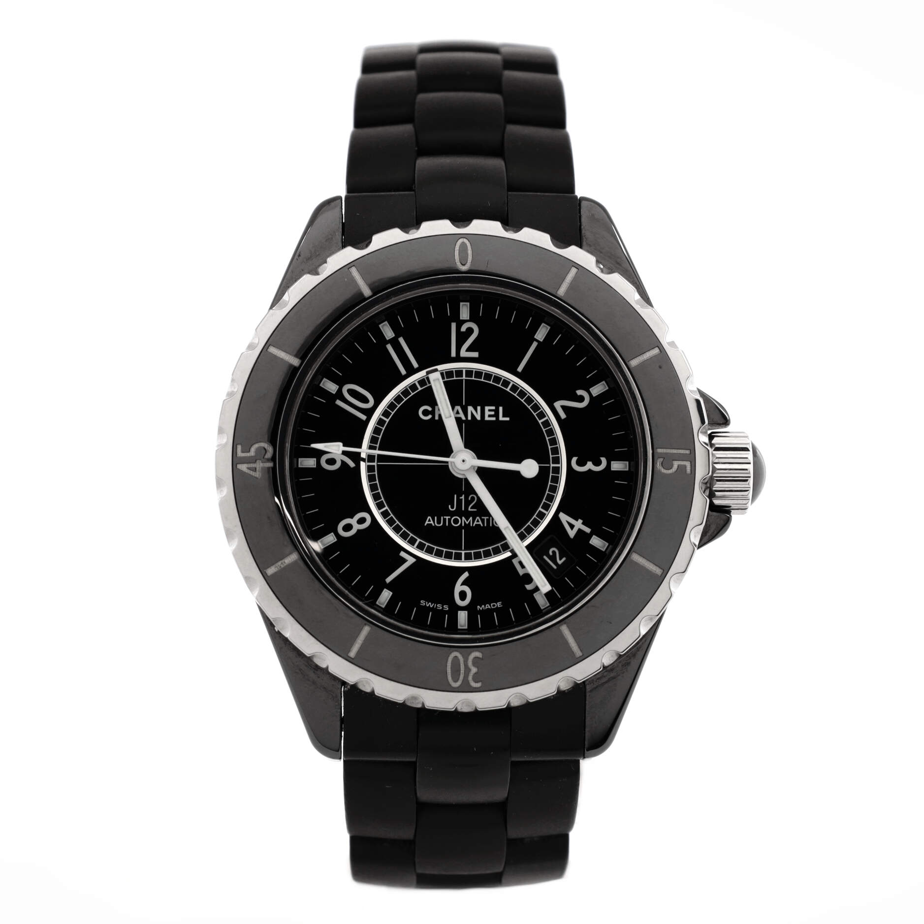 2860 J12 Automatic Watch Ceramic and Stainless Steel 38
