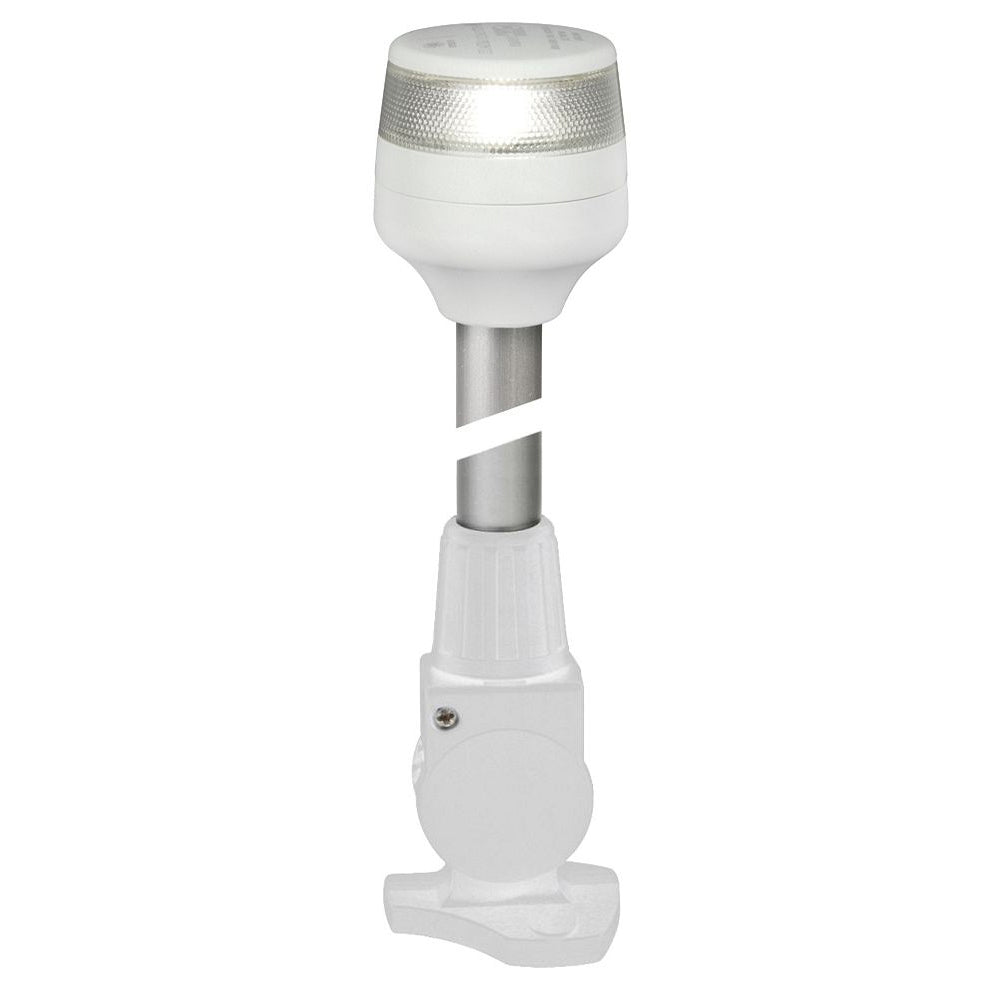 Hella Marine 2nm All Round White Fold Down Pole Navigation Lamp   8"   White Base